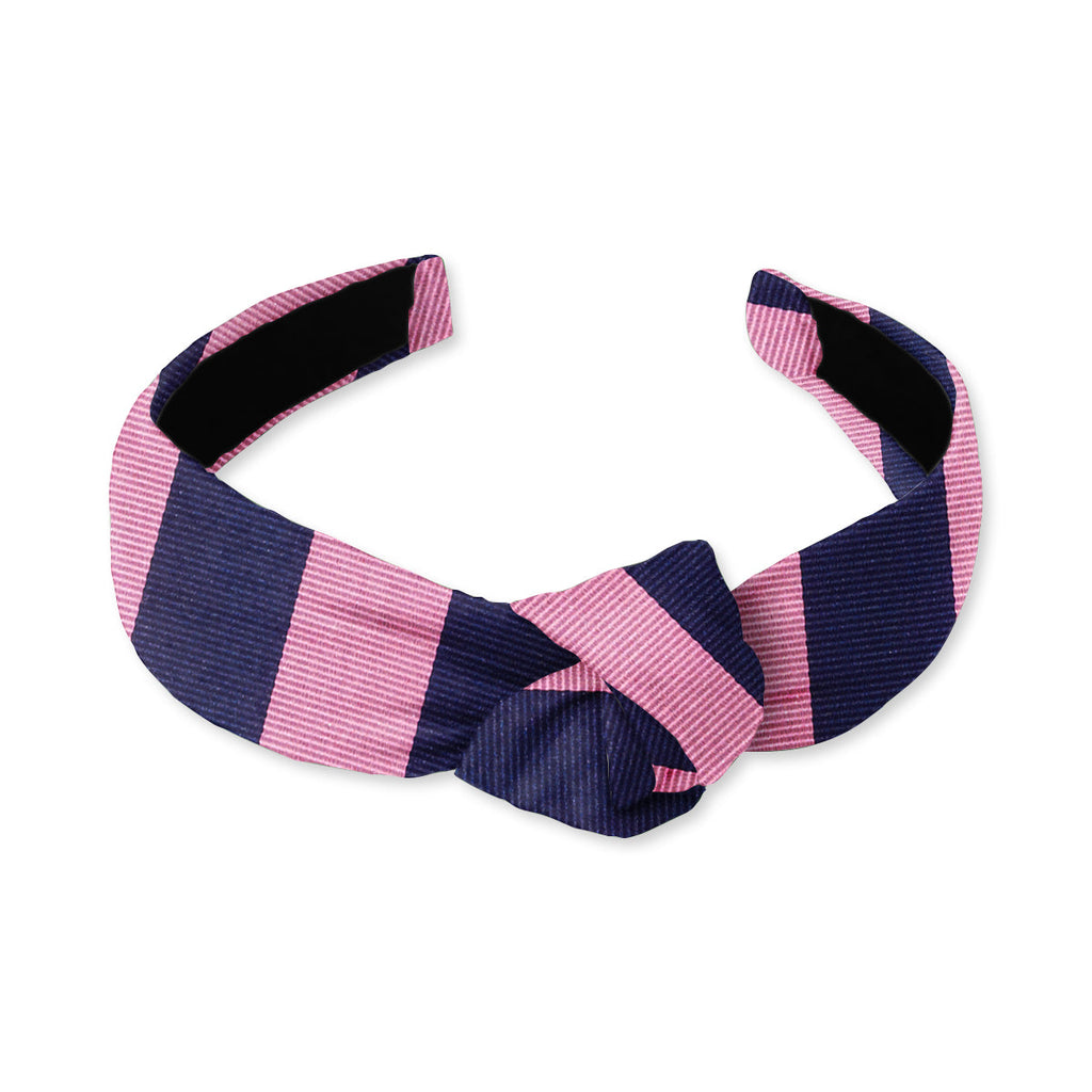 Academy Pink/Navy Knotted Headband