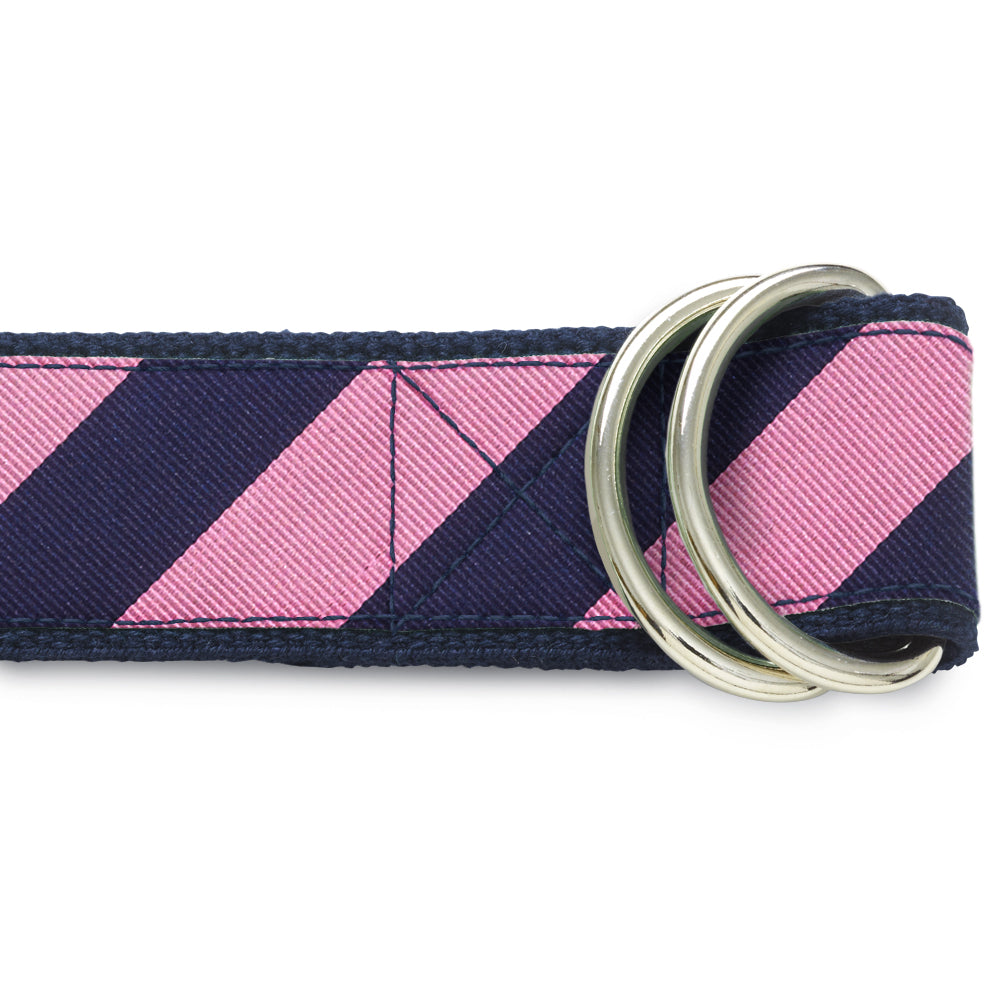 Academy Pink/Navy - D-Ring Belts