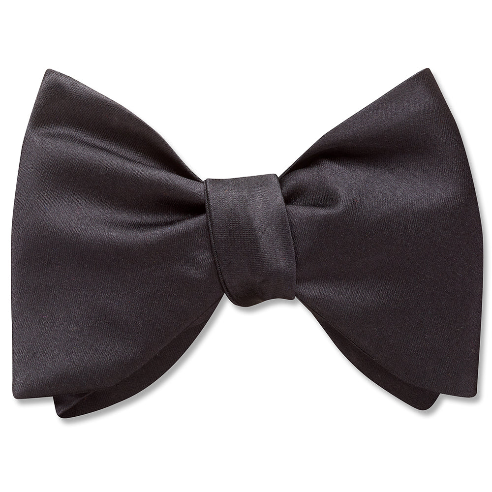 Gala Black Silk Bow - bow ties