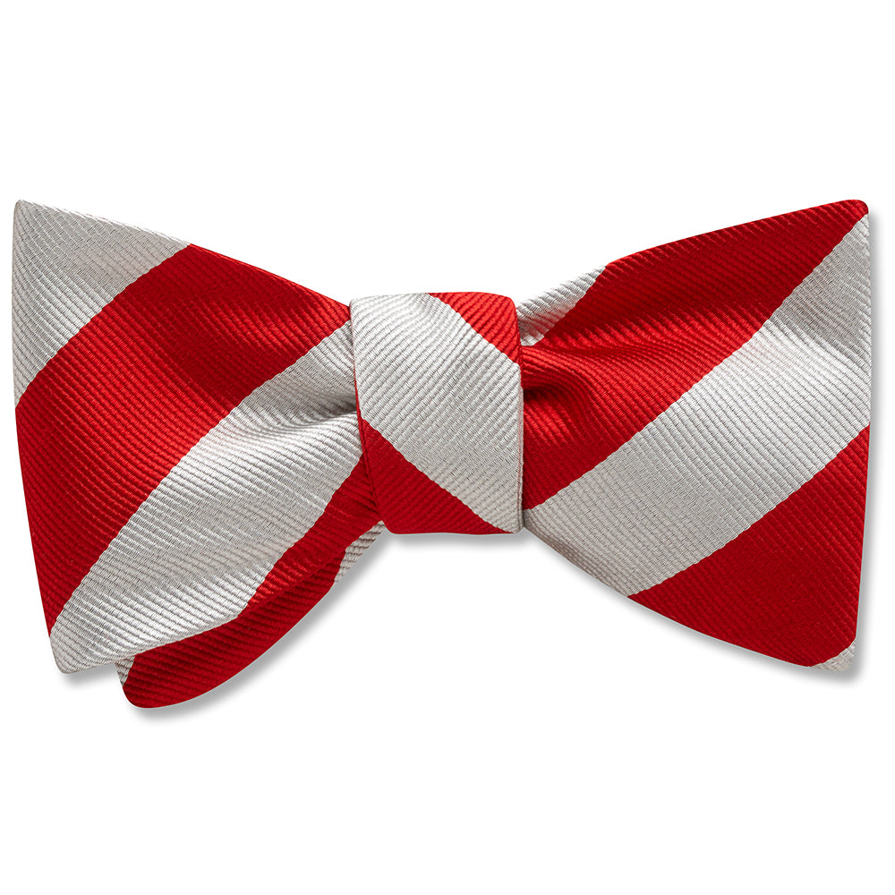 Collegiate Red and Silver bow ties by Beau Ties of Vermont