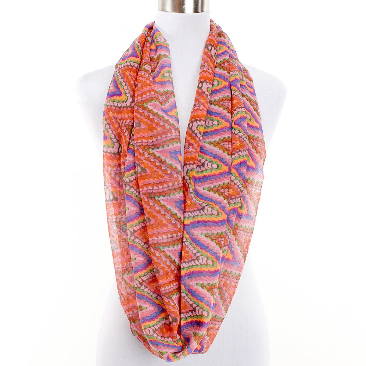 Flashly Flame Infinity Scarf by Beau Ties of Vermont