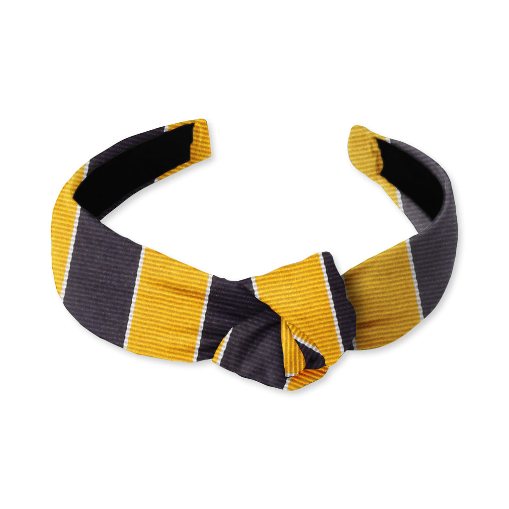 Scholastic Navy/Gold Knotted Headband