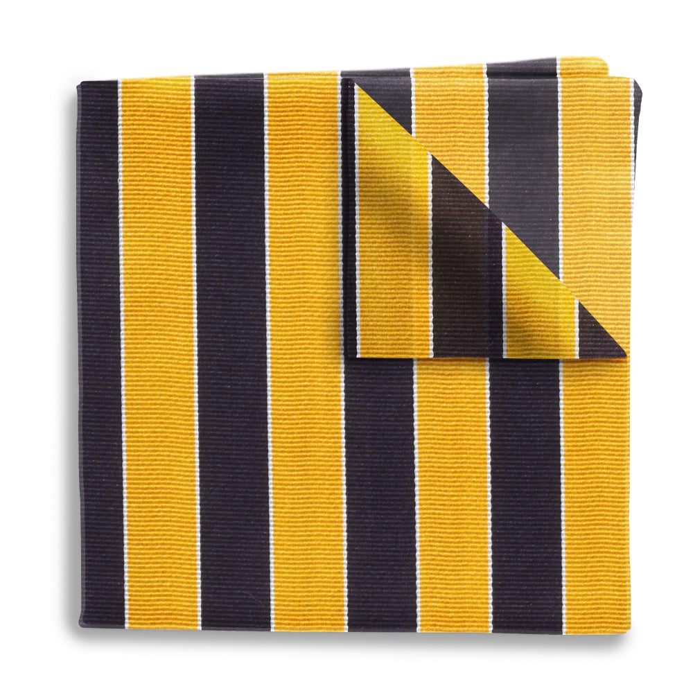 Scholastic Navy/Gold Pocket Squares