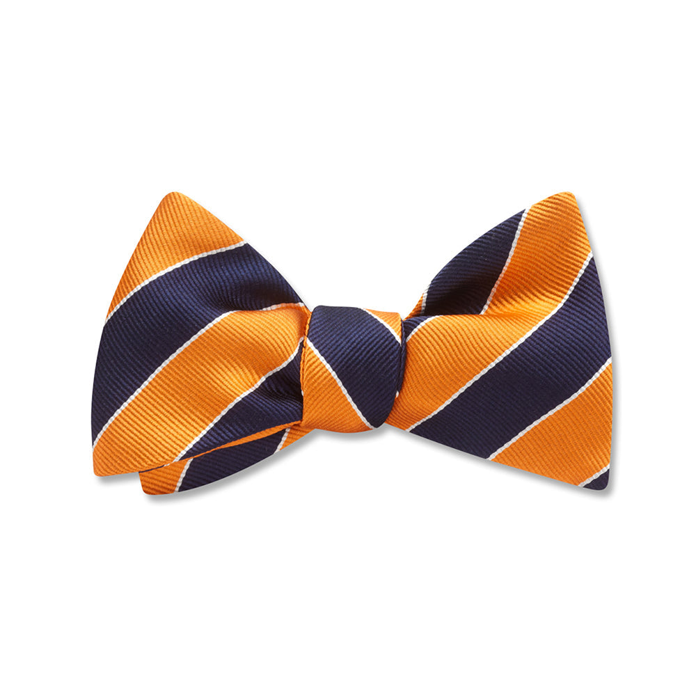 Scholastic Navy/Orange Kids' Bow Ties