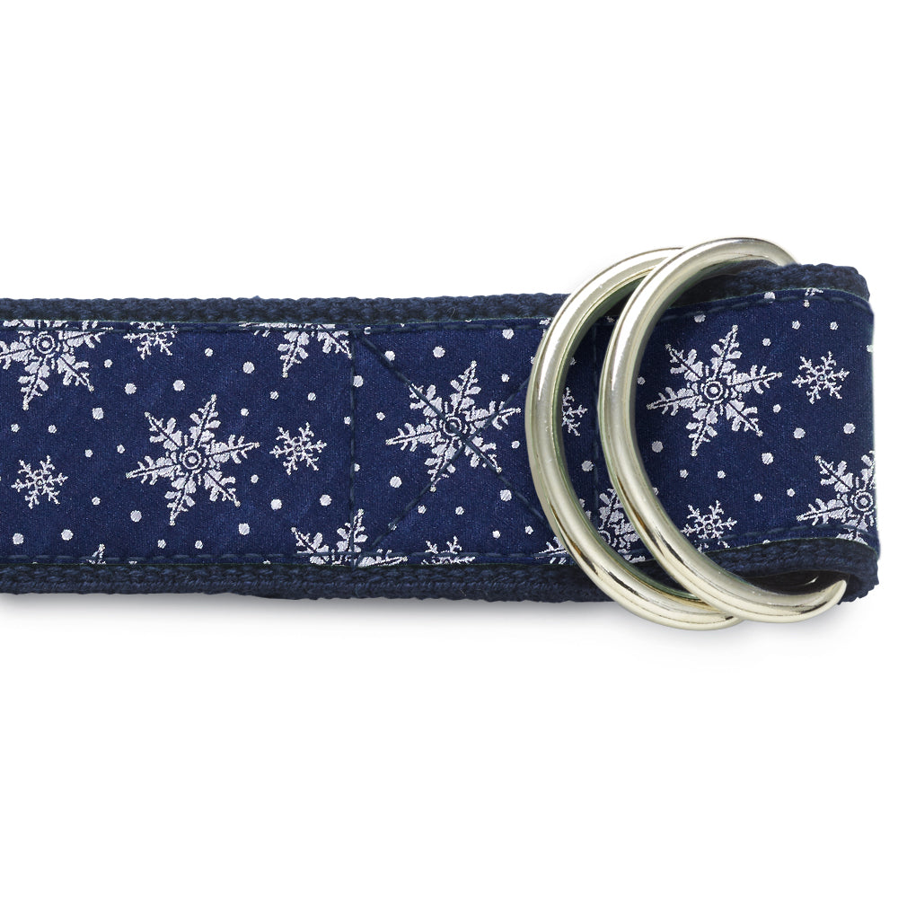 Crystalline Navy D-Ring Belts