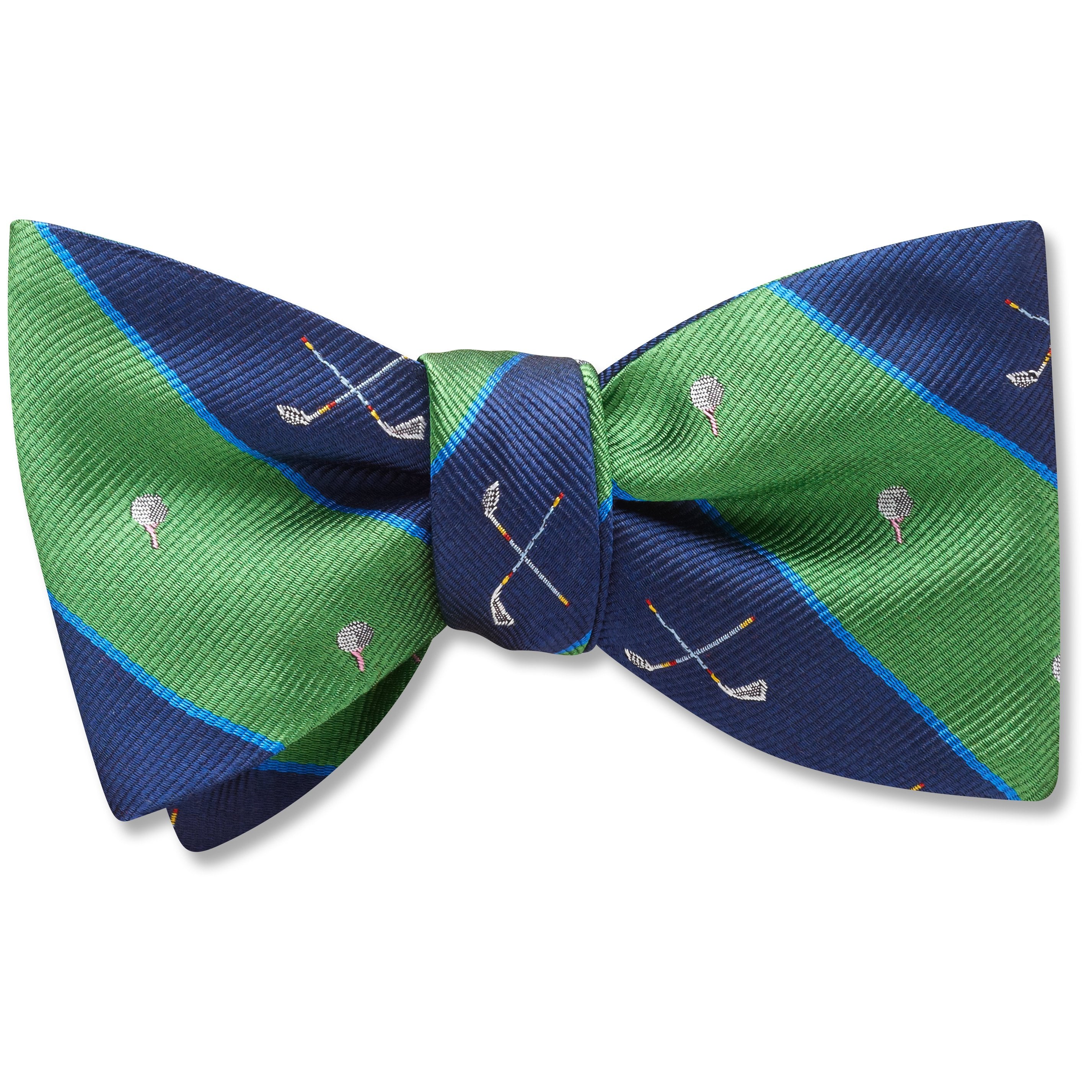 Green and Navy Stripe Socks / Beau Ties of Vermont