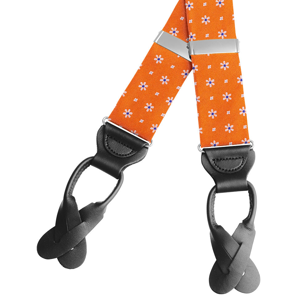 Daisy Springs Orange Braces/Suspenders